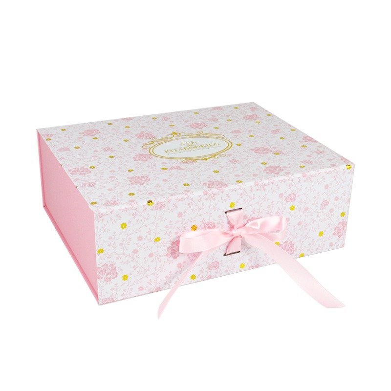 Pink Pattern Customized Gift Box for Beauty and Jewelry Industry | Crown Win Manufacturer