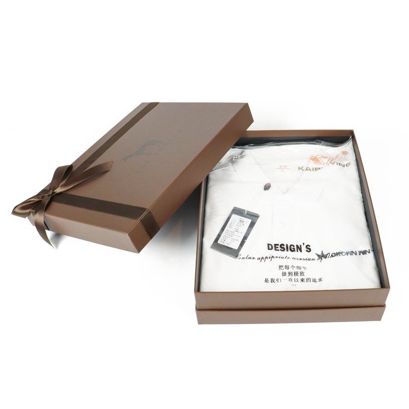 Cardboard Gift Box (with Ribbon) - Clothing Gift Box | Crown Win Manufacturer Customizable
