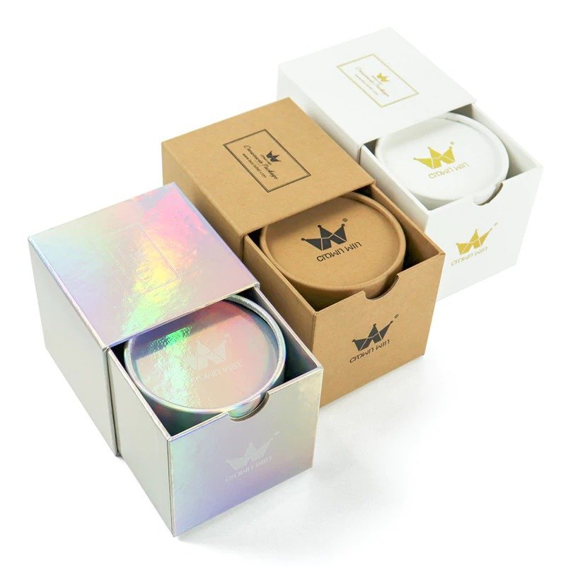 Manufacturer Custom Unique Drawer Round Box Set Packaging for Candle | Crown Win
