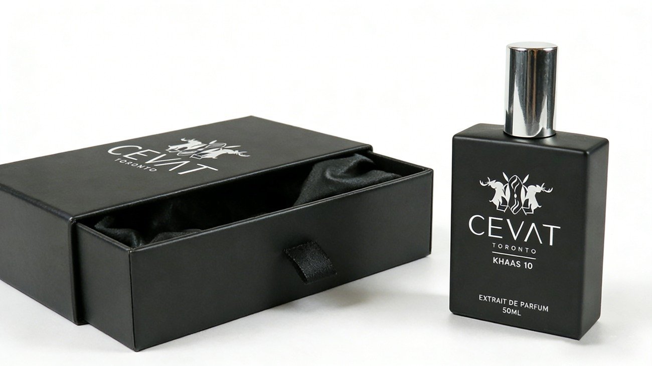 Crown Win customized velvet lining drawer type hot silver perfume packaging box: quickly improve the fragrance brand texture