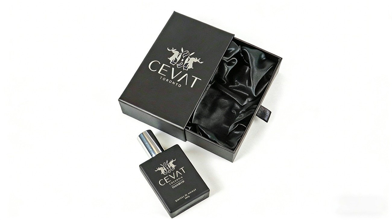 Crown Win customized velvet lining drawer type hot silver perfume packaging box: quickly improve the fragrance brand texture