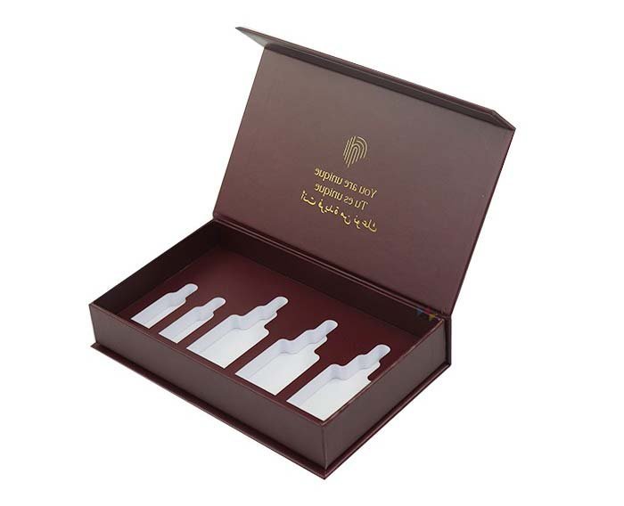 Customized brand wine red beauty gift box, suitable for high-end cosmetics experience set