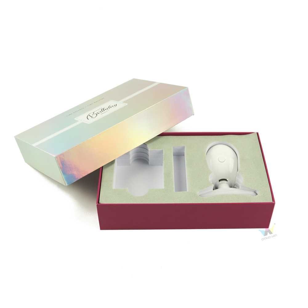 Custom Rigid Cardboard Facial Massage Device Packaging Box | Crown Win Manufacturer