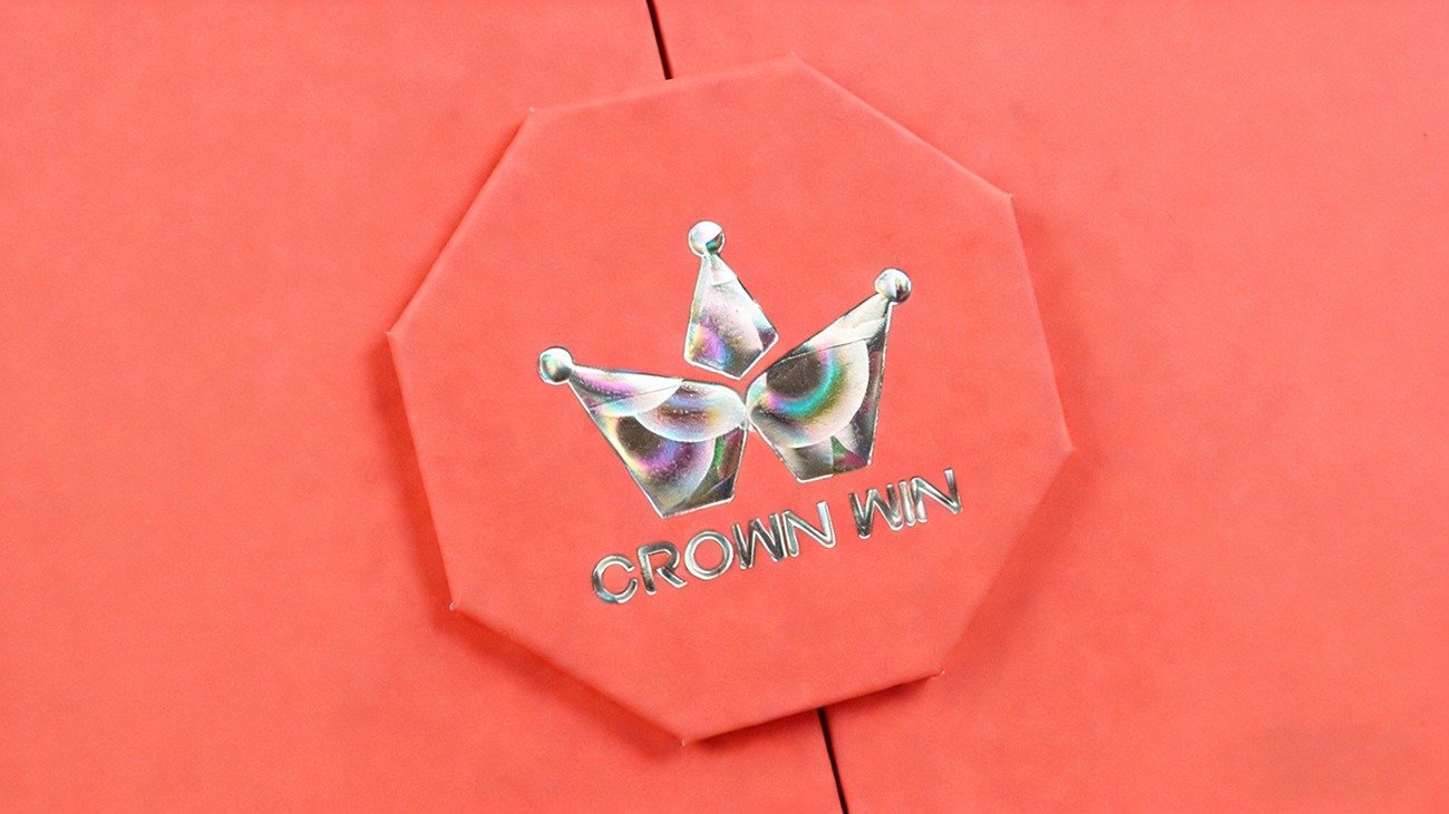 High-end fragrance packaging box with custom flocking lining and hot stamping process