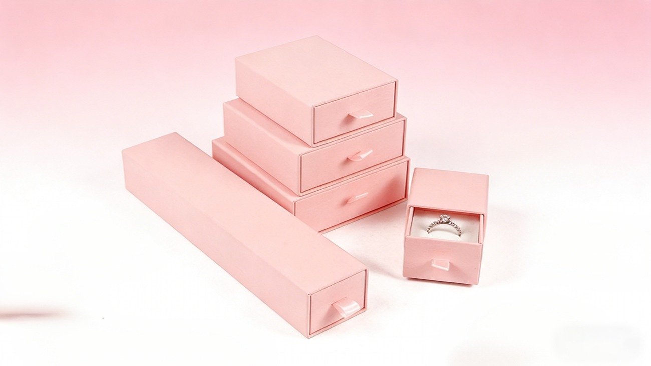 Custom Jewelry Drawer Packaging Box for Necklaces and Earrings - Crown Win Box Manufacturer