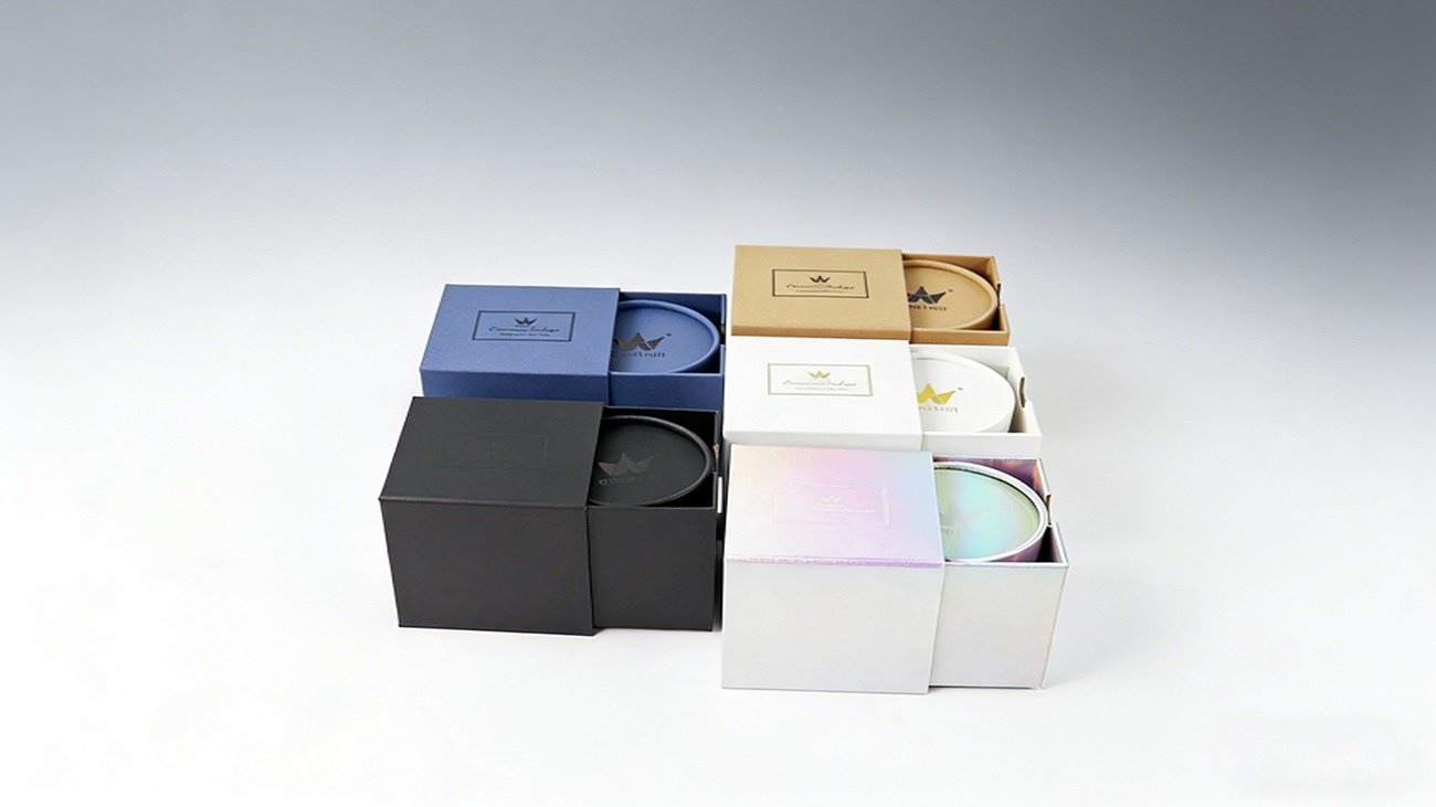 Crown Win Custom Drawer-Style Round Candle Packaging Set