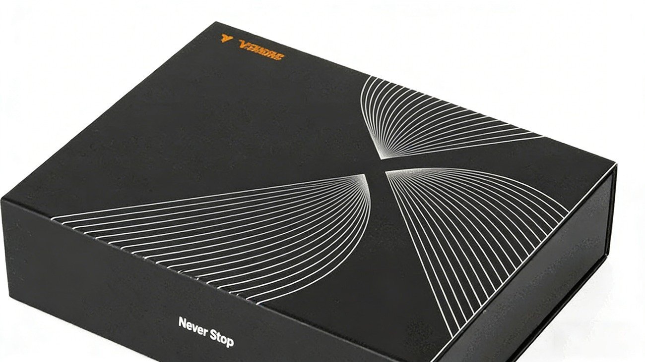 Enhance your audio brand image with a double door holographic Bluetooth earphone packaging box