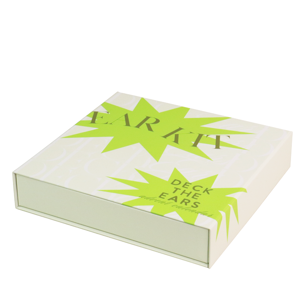 Advanced Hardboard Hot Stamping -25 Grid Arrival Festival Calendar Box | Crown Winner Manufacturer Customizable