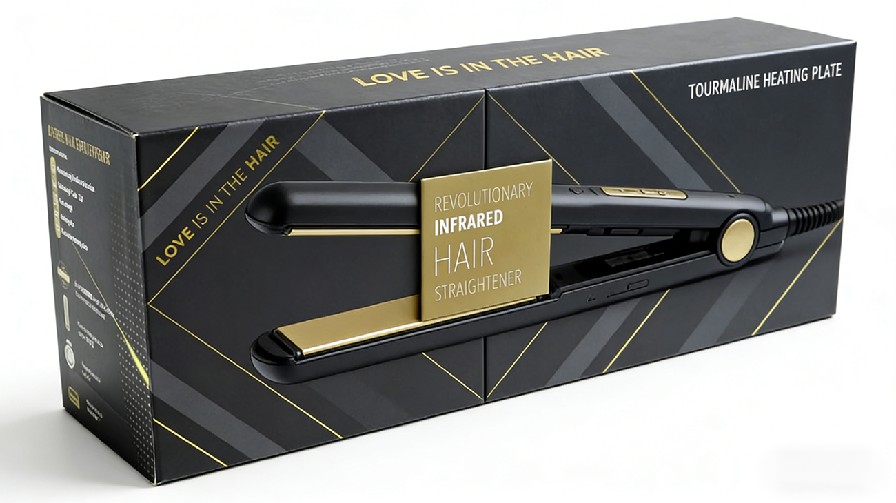 How Crown Win can enhance your hair styling tool brand image with a customized magnetic curling iron packaging box