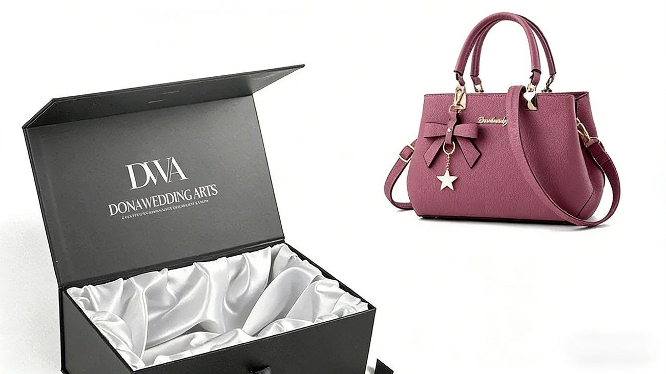 Satin lined magnetic bag box (with EVA foam inner tray) - Crown Win