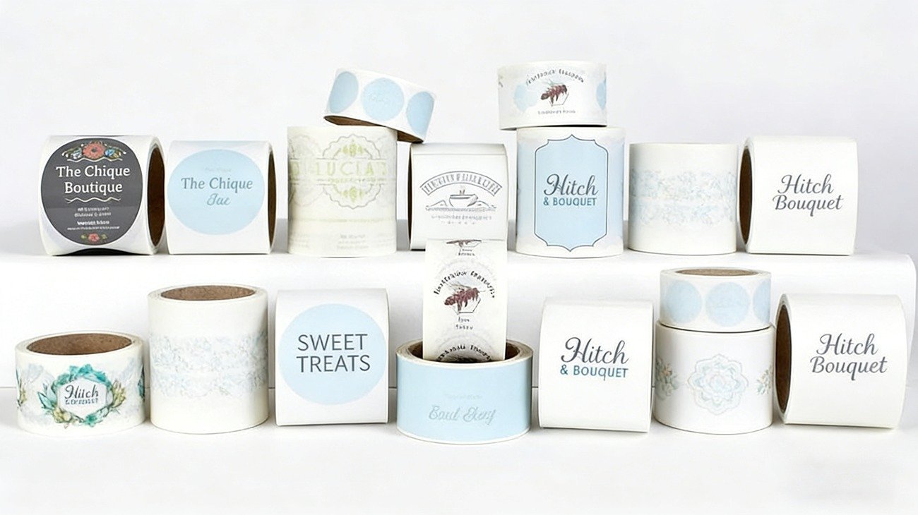Advanced sticker paper options for custom printed brand packaging stickers