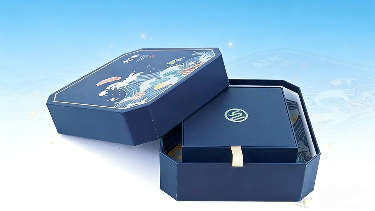 Custom Personalized Lid and Base Gift Box for Luxury Skincare