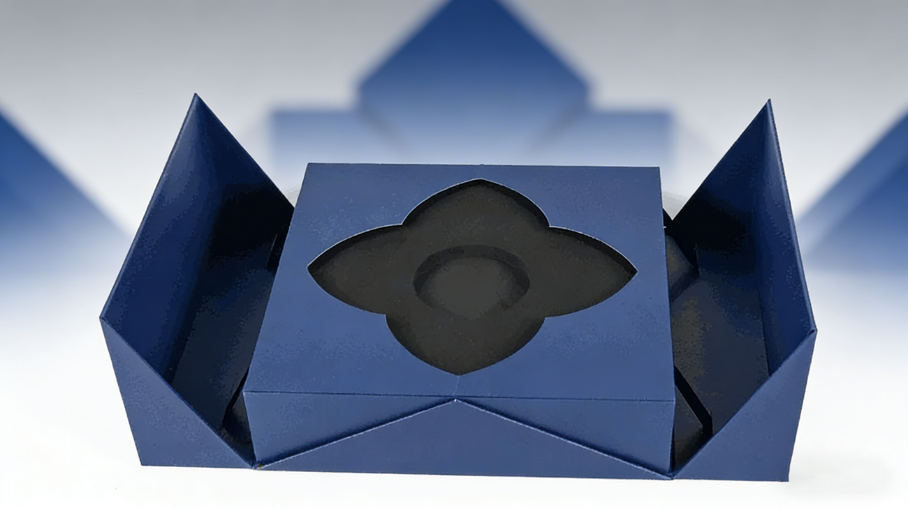 Customized double door magnetic box with EVA lining, suitable for high-end cosmetics and jewelry packaging