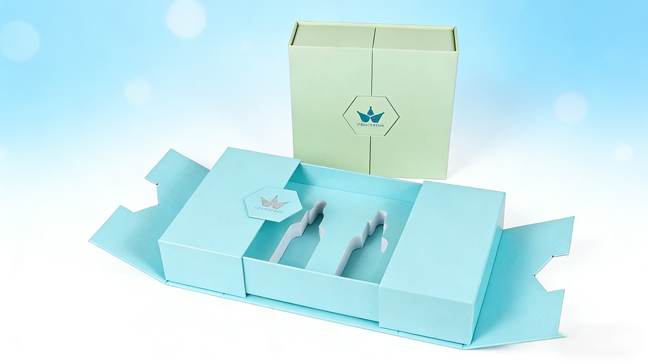 Customized Magnetic Double Door Essential Oil Packaging Box - Crown Manufacturer