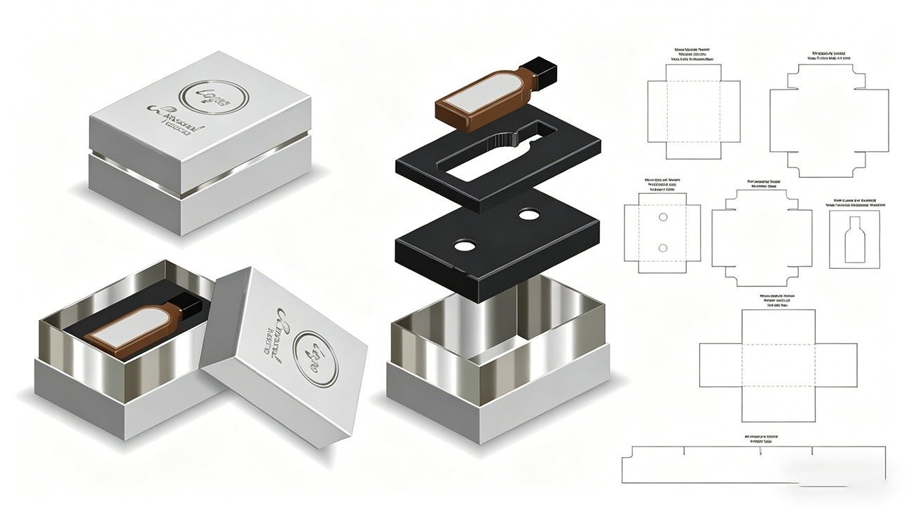Advantages and Structure of Crown Win Custom Two-Piece Rigid Boxes with Die-Cut Inserts
