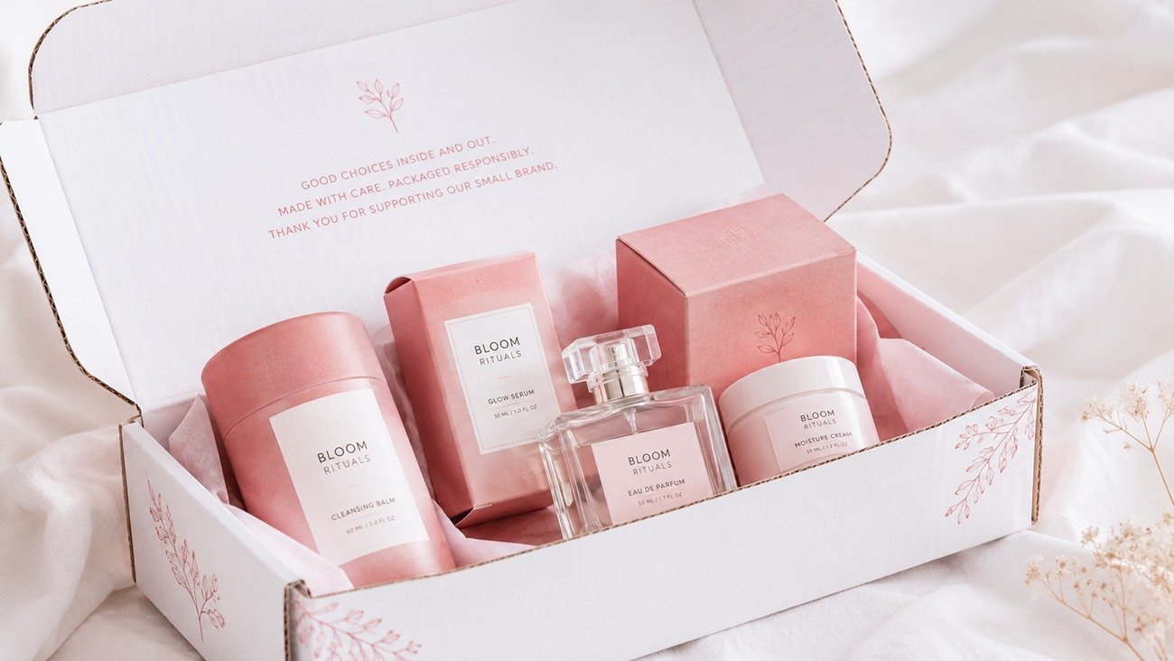 What is the best packaging solution for start-up cosmetics brands?