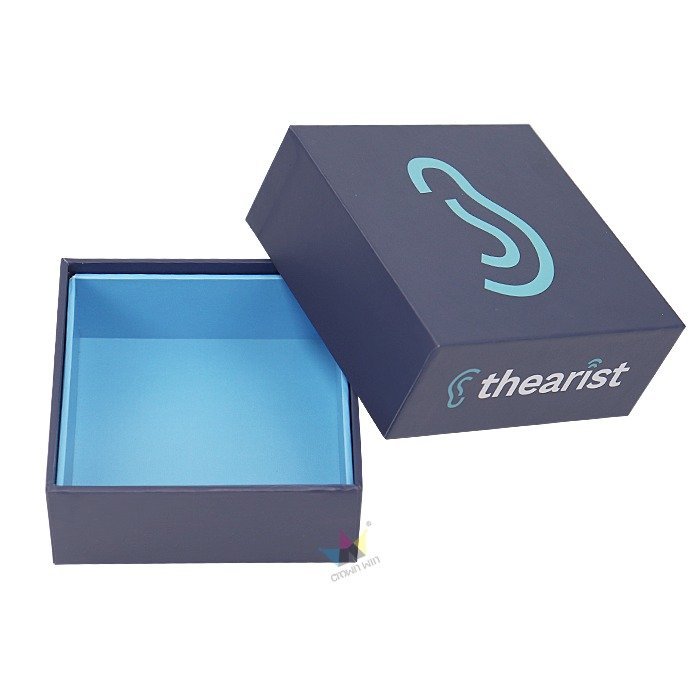 Custom Printed Rigid Electronic Product Box, Lid And Base Electronic Packaging Box For Hearing Devices & Ear Gadgets