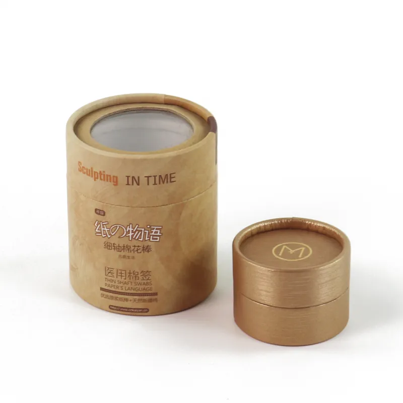 Kraft Paper Tube Round Box, Eco‑Friendly Cylinder Round Box for Cosmetic & Daily Product Packaging
