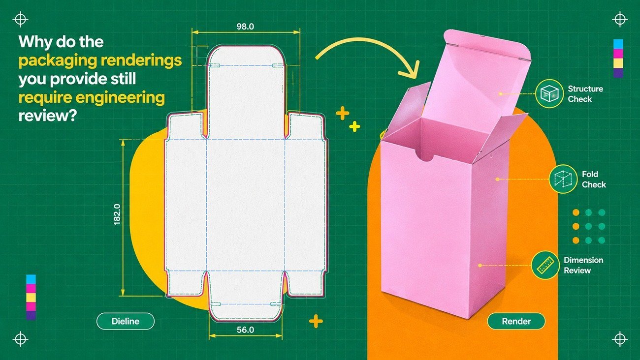 Why do the packaging renderings you provide still require engineering review?
