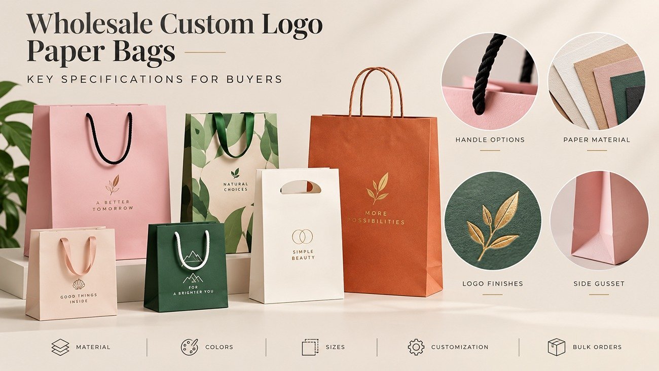 Wholesale Custom Logo Paper Bags: Key Specifications for Buyers